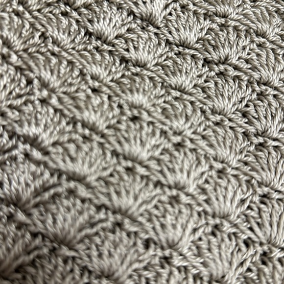 Old Navy Outlet  Crochet Sling style Drawstring Backpack with Wood Beads, Lined - Picture 2 of 6